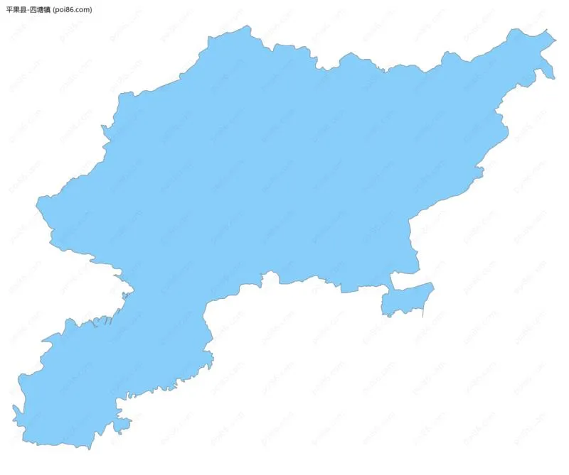 四塘镇边界地图