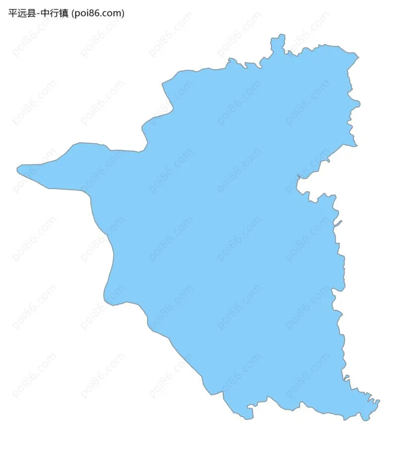 中行镇边界地图