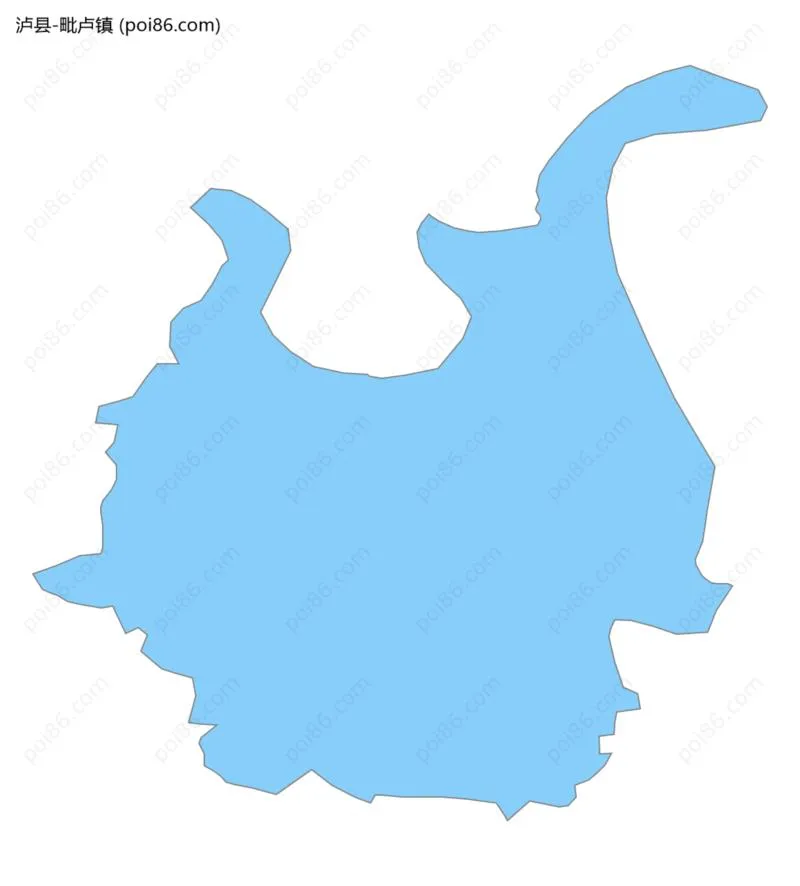 毗卢镇边界地图