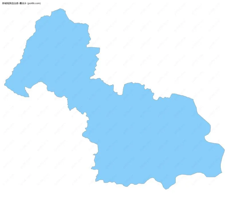 嘉会乡边界地图