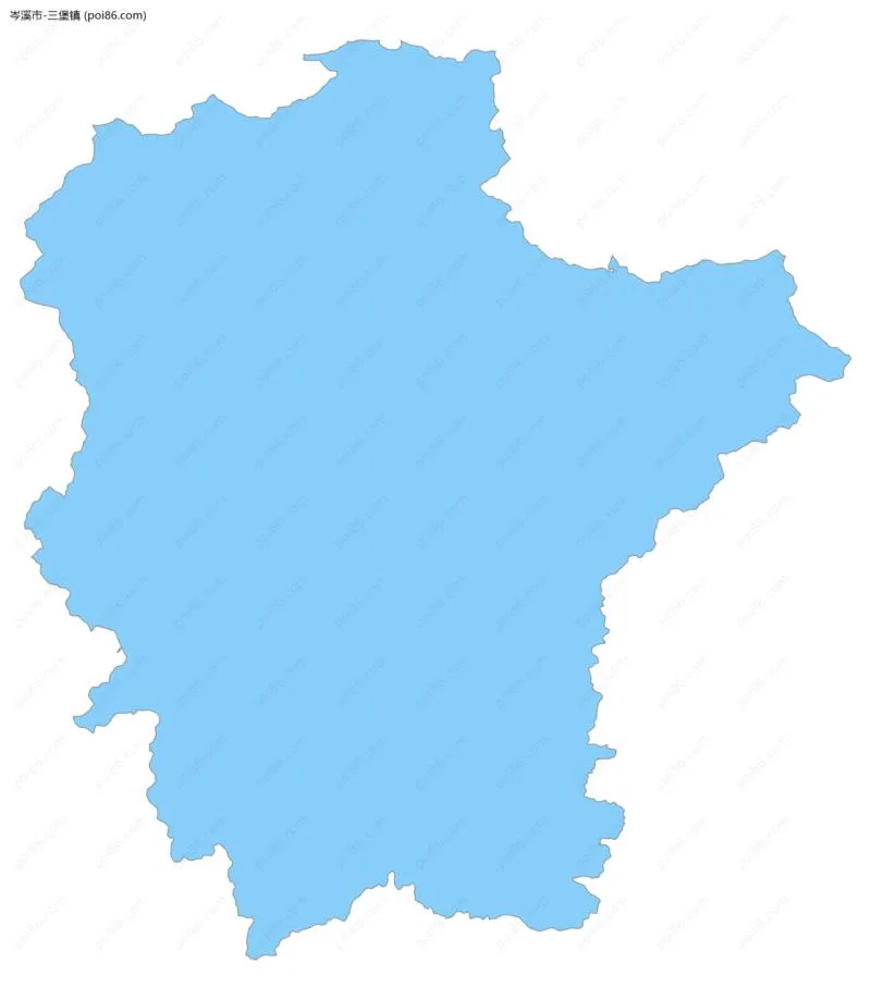 三堡镇边界地图