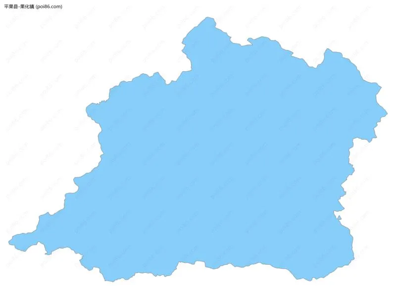 果化镇边界地图