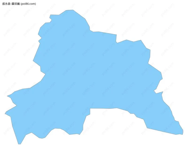 摩尼镇边界地图