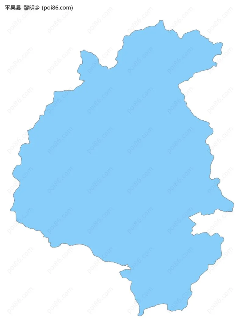 黎明乡边界地图