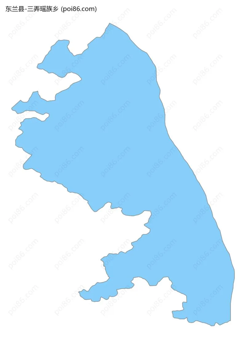 三弄瑶族乡边界地图