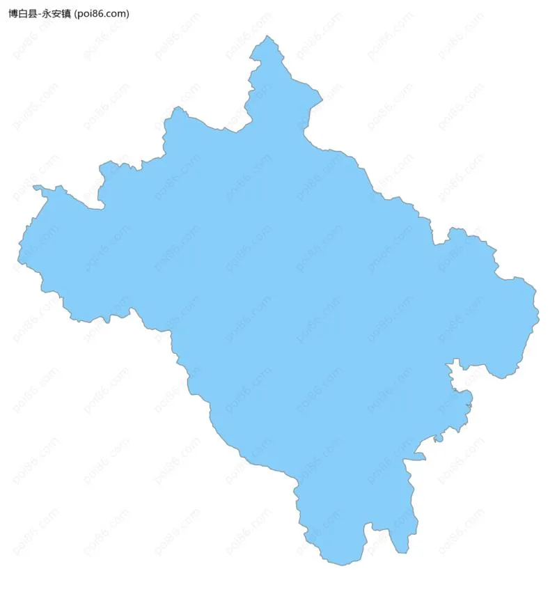 永安镇边界地图