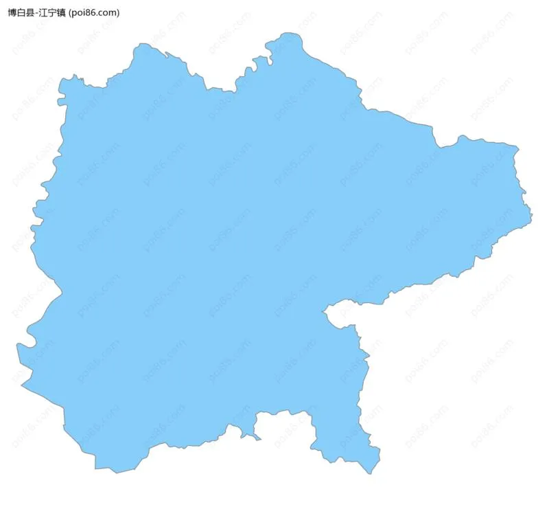 江宁镇边界地图