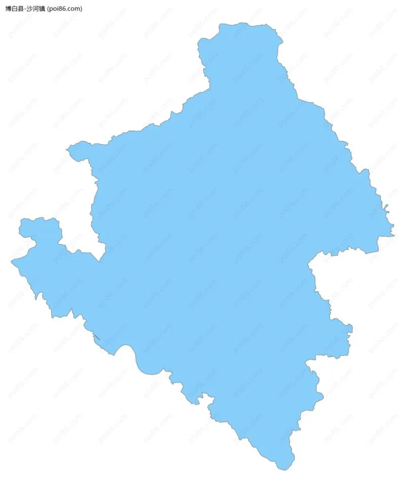 沙河镇边界地图