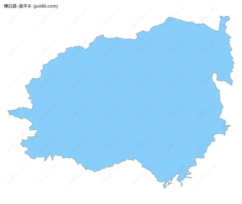 浪平乡边界地图