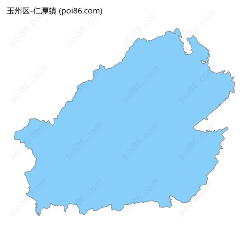 仁厚镇边界地图
