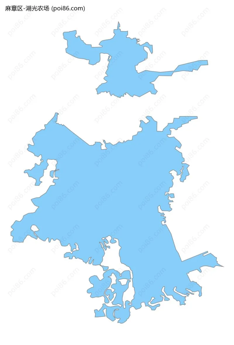 湖光农场边界地图