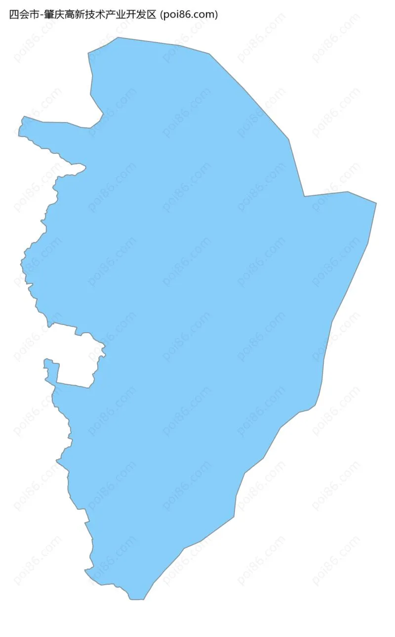 肇庆高新技术产业开发区边界地图