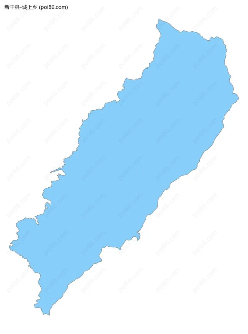 城上乡边界地图