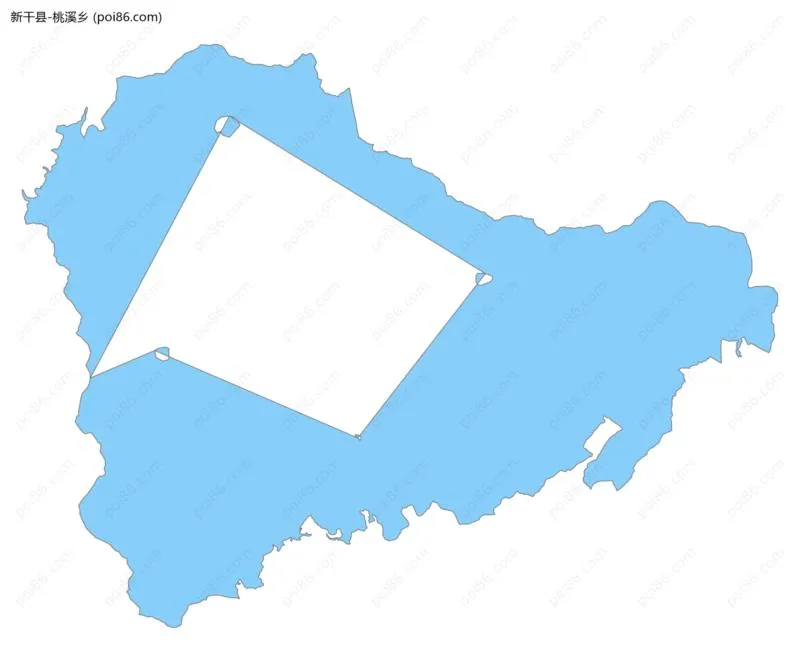 桃溪乡边界地图