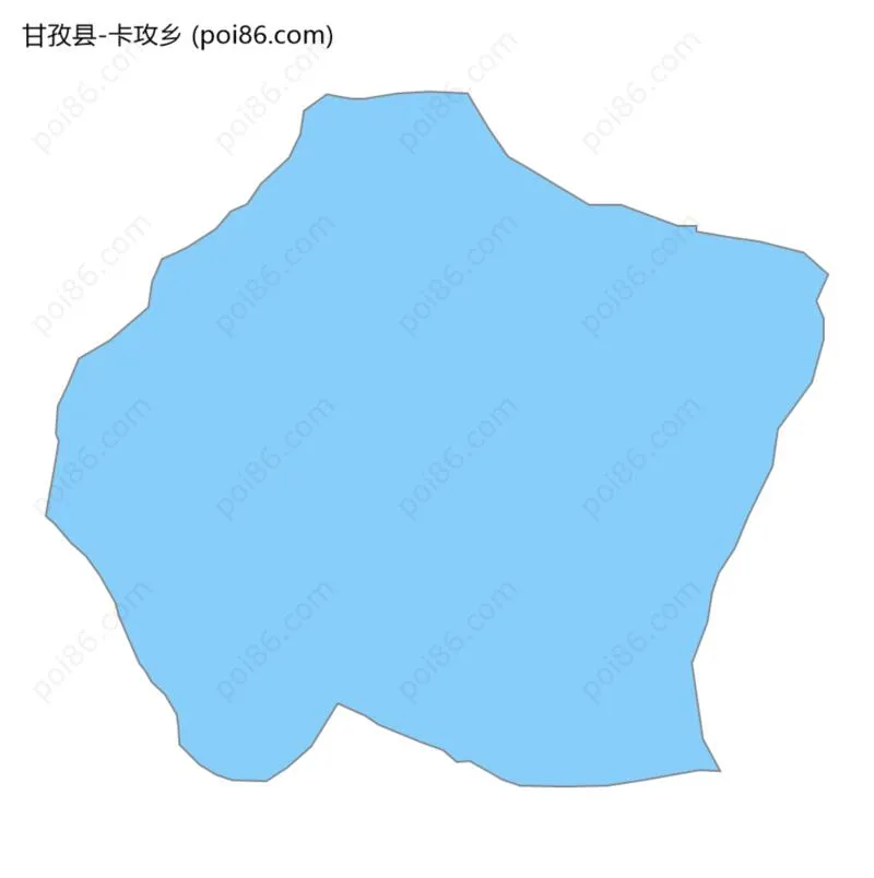 卡攻乡边界地图