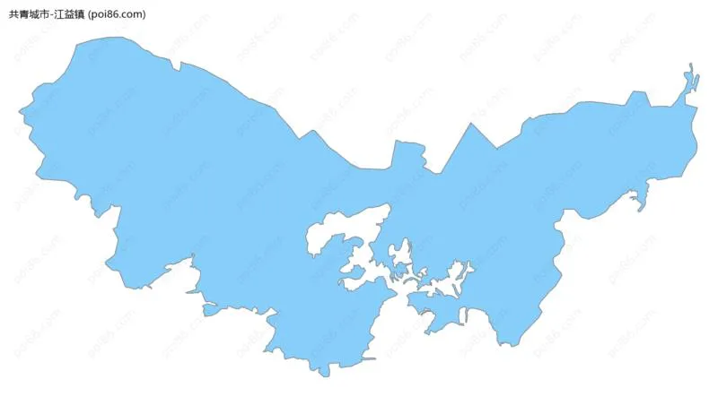 江益镇边界地图