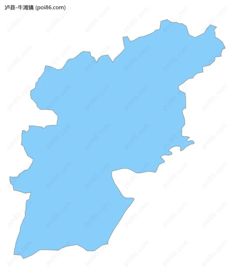 牛滩镇边界地图