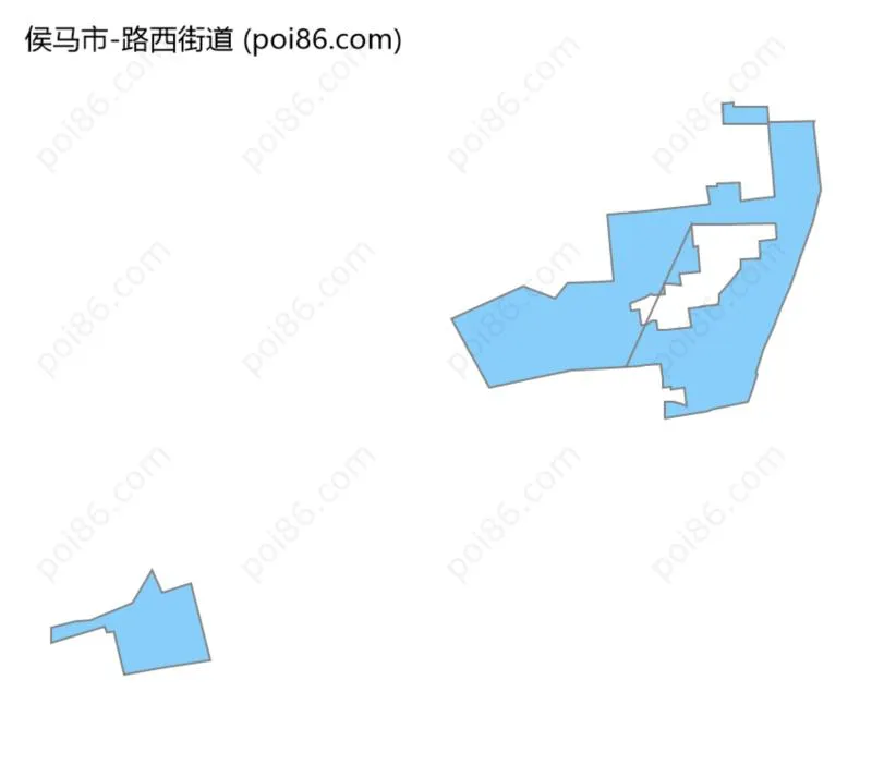 路西街道边界地图
