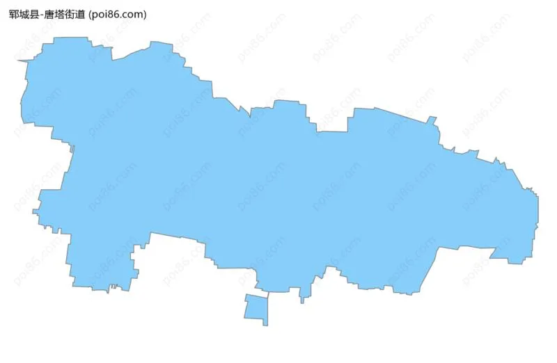 唐塔街道边界地图