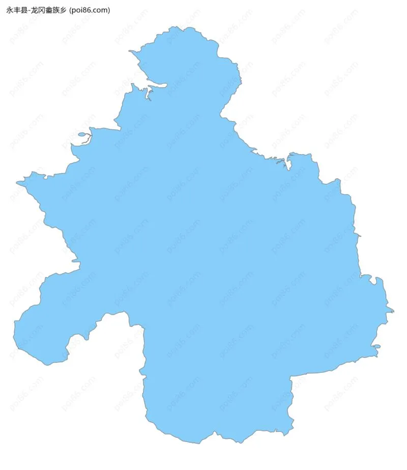 龙冈畲族乡边界地图
