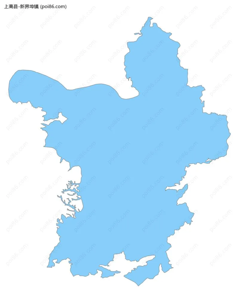 新界埠镇边界地图