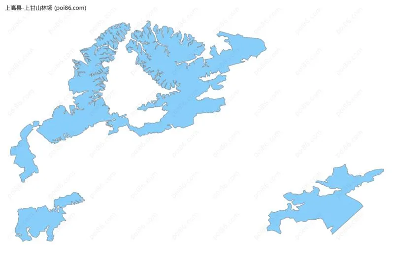 上甘山林场边界地图