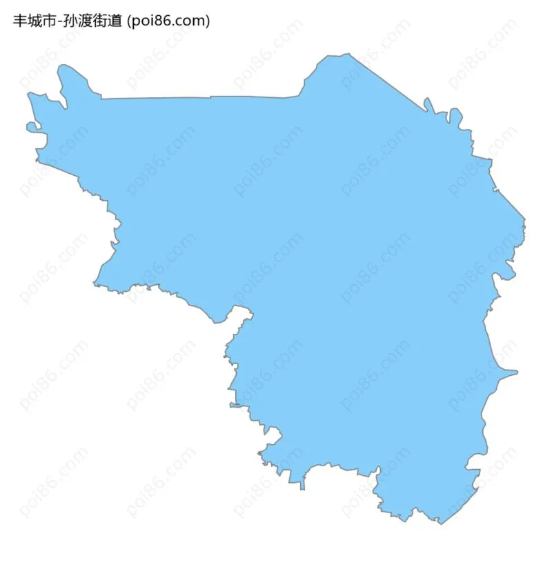 孙渡街道边界地图