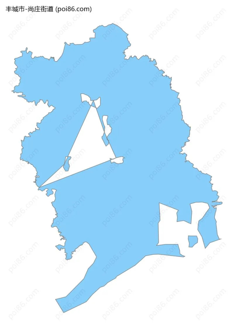 尚庄街道边界地图