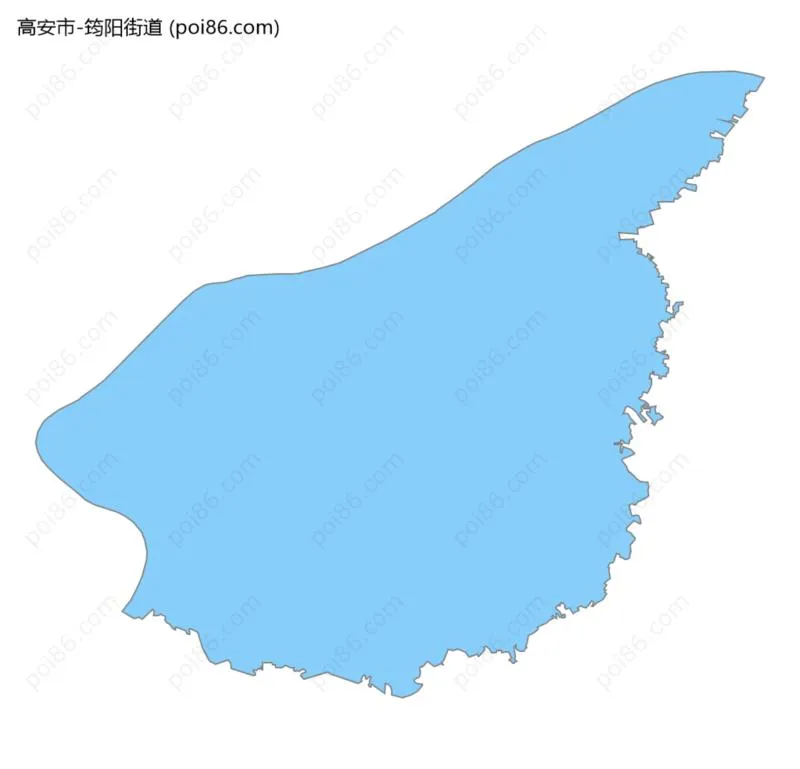 筠阳街道边界地图