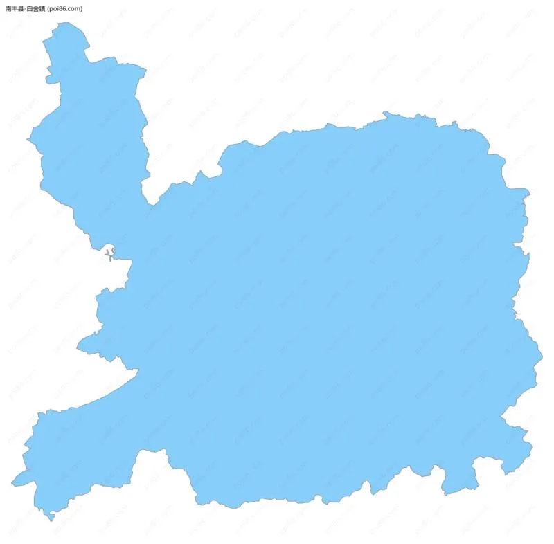 白舍镇边界地图