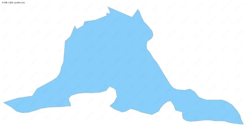 三多乡边界地图