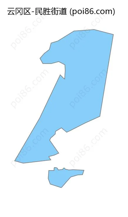 民胜街道边界地图