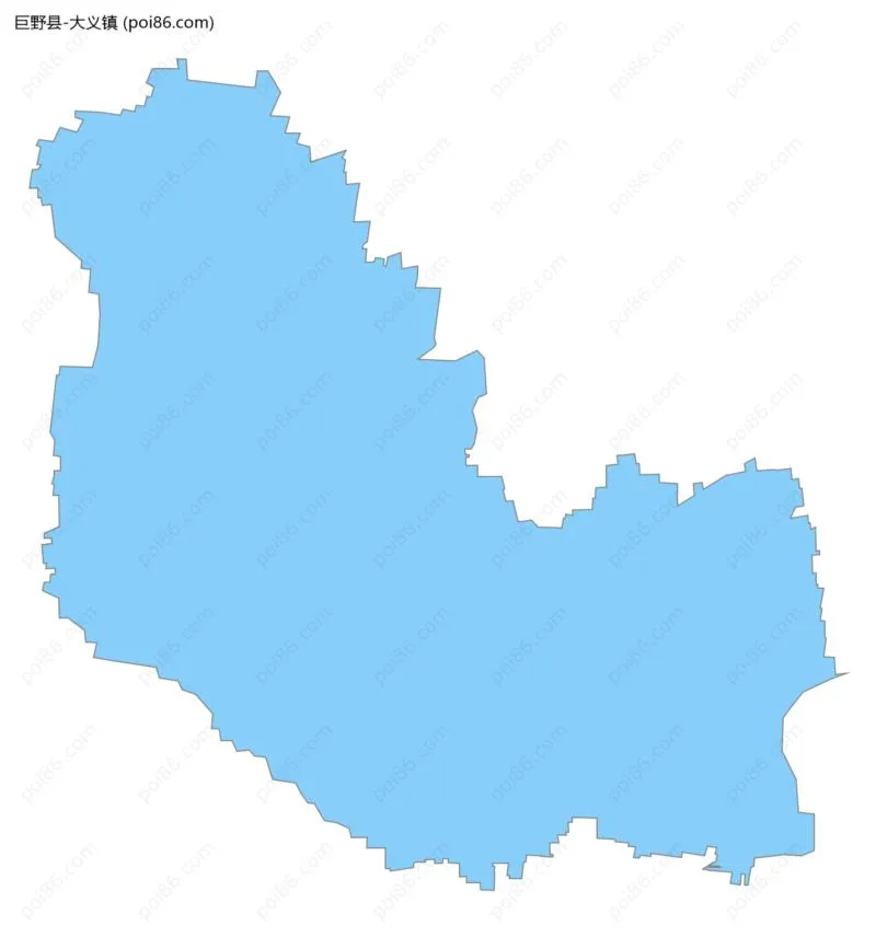 大义镇边界地图