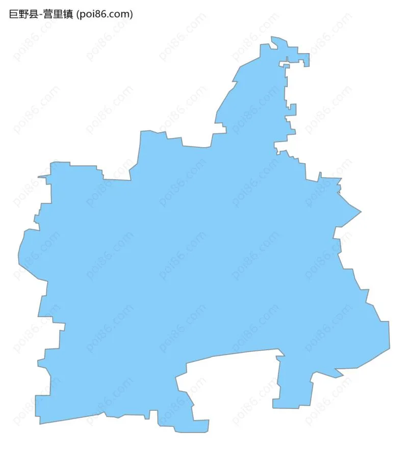 营里镇边界地图