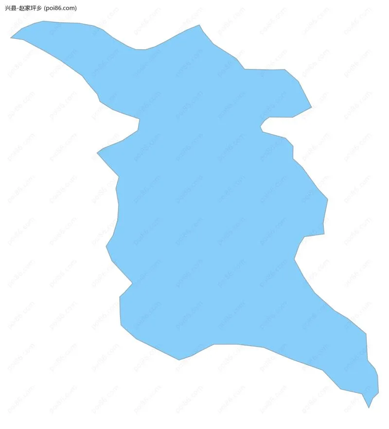 赵家坪乡边界地图