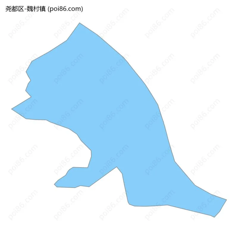 魏村镇边界地图