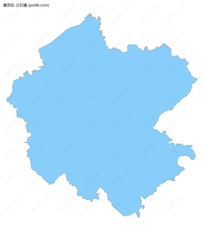 沙石镇边界地图