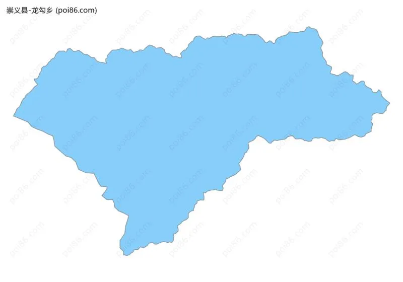 龙勾乡边界地图