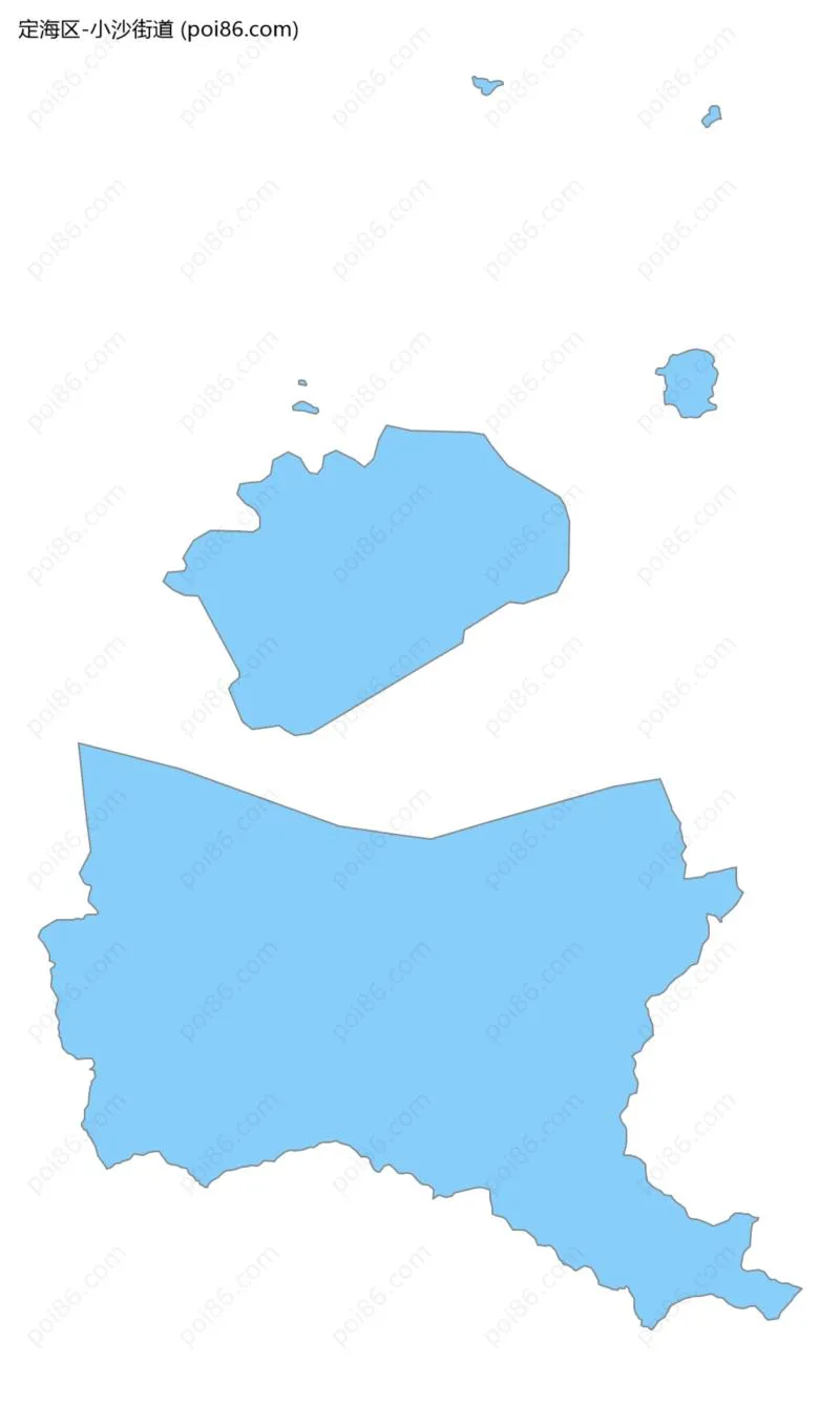 小沙街道边界地图