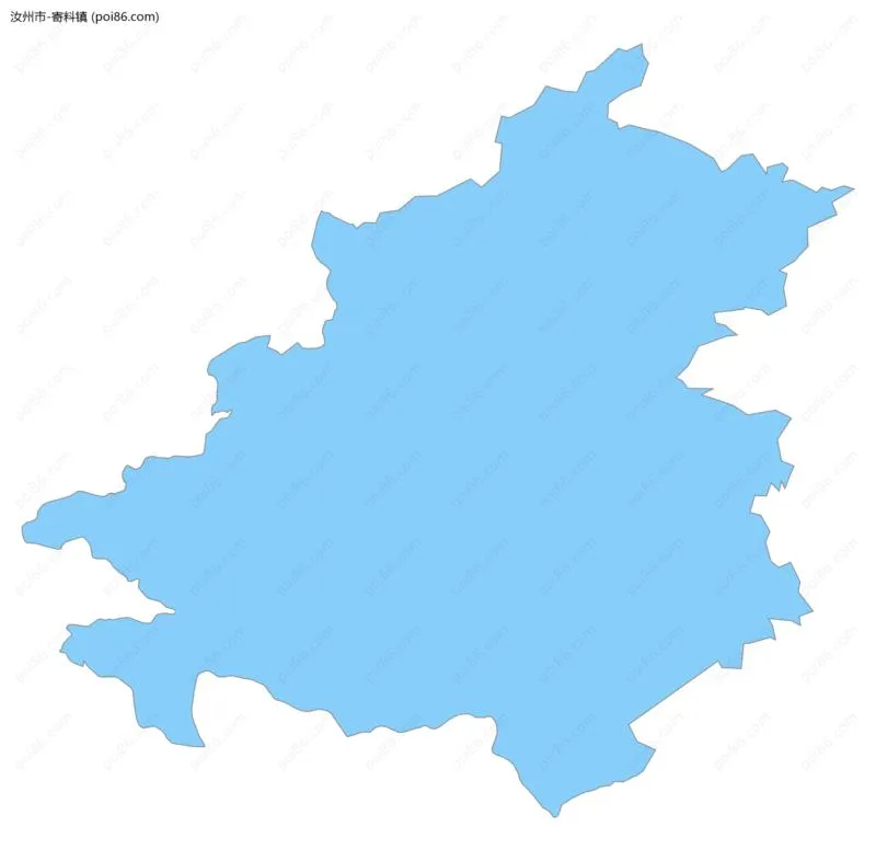 寄料镇边界地图