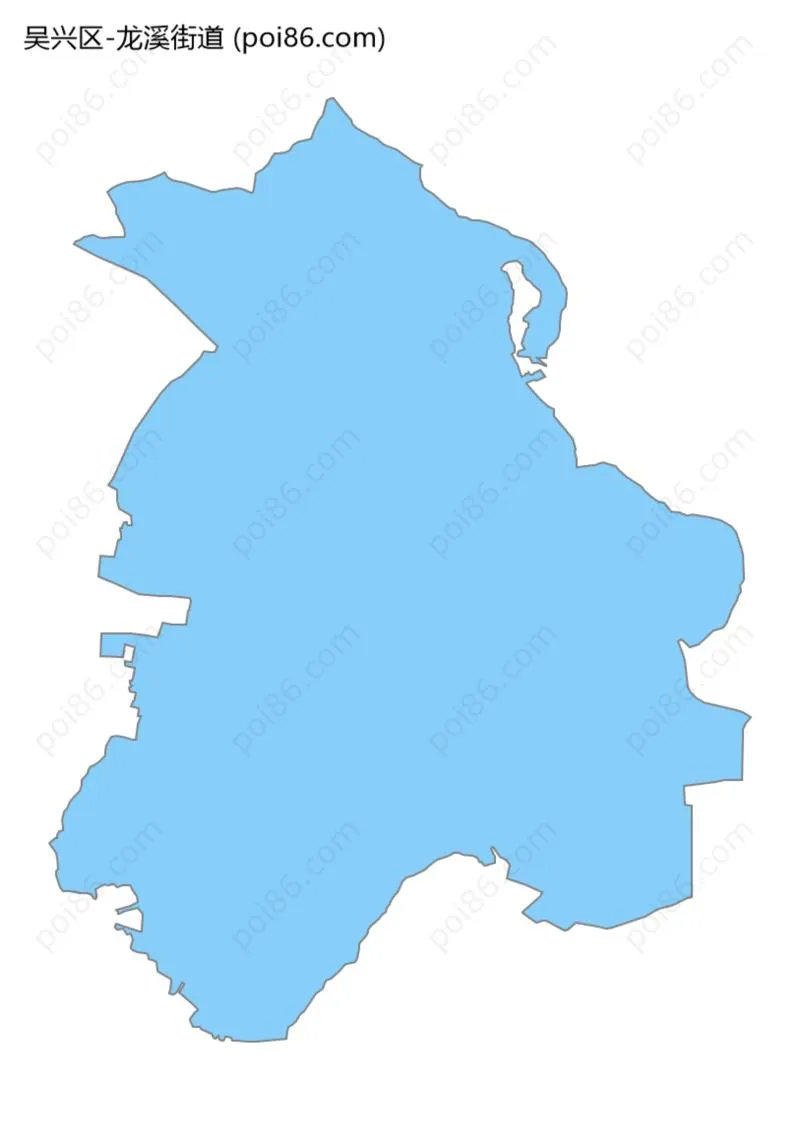 龙溪街道边界地图