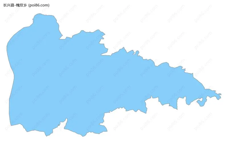 槐坎乡边界地图