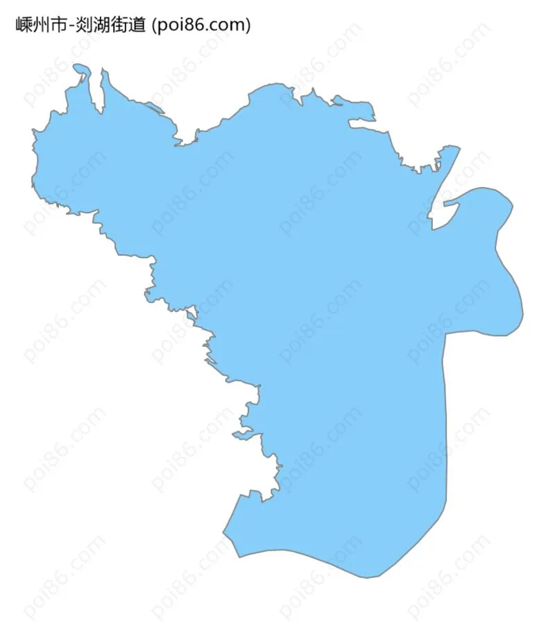 剡湖街道边界地图