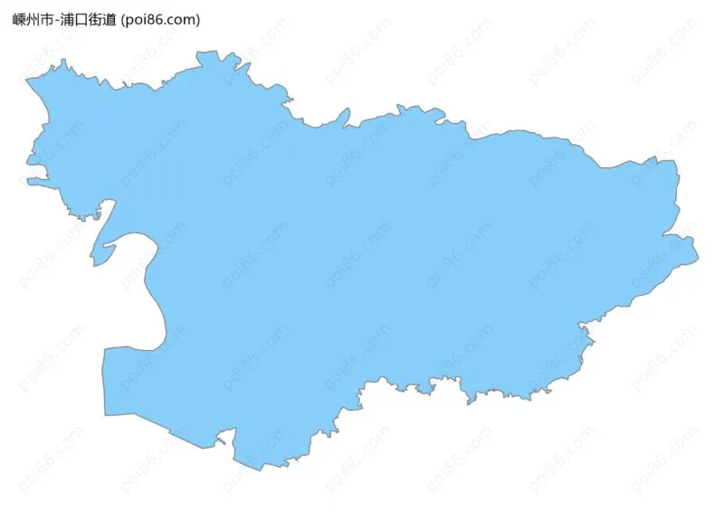 浦口街道边界地图