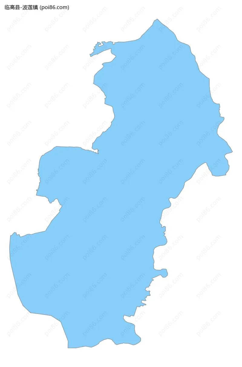 波莲镇边界地图