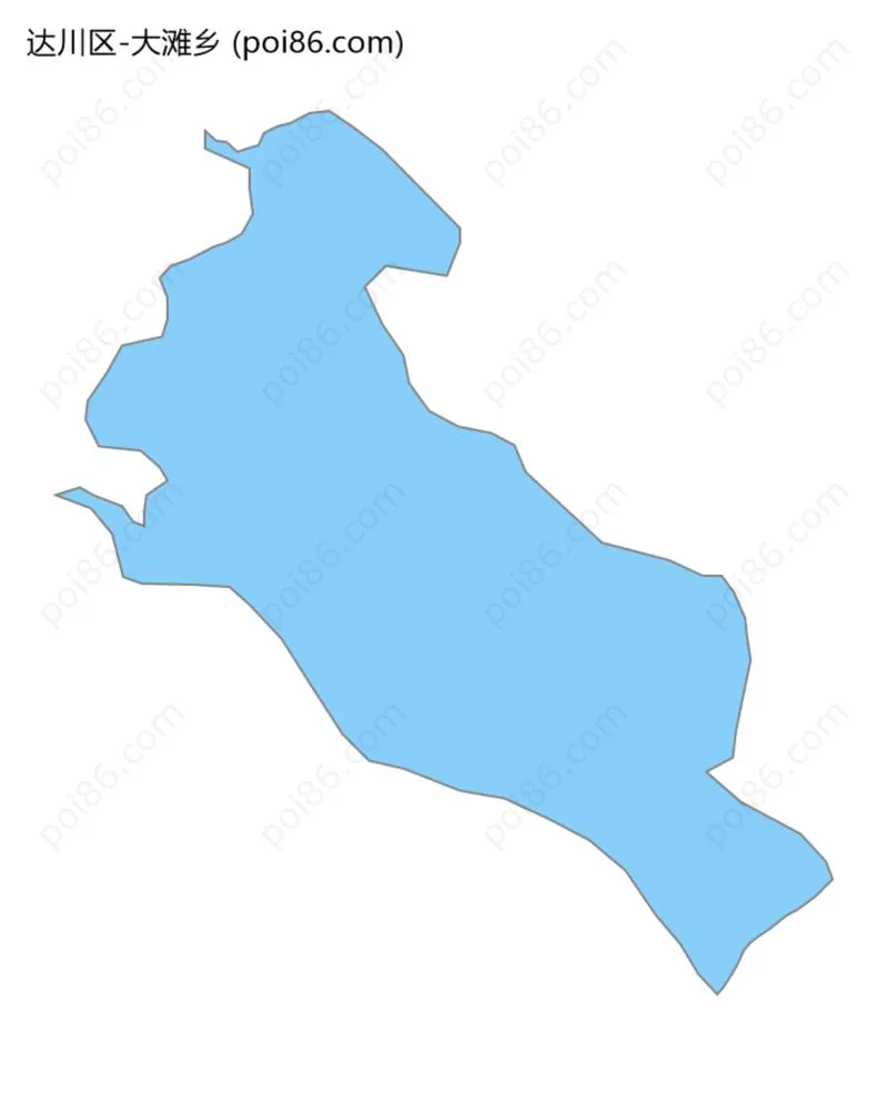 大滩乡边界地图