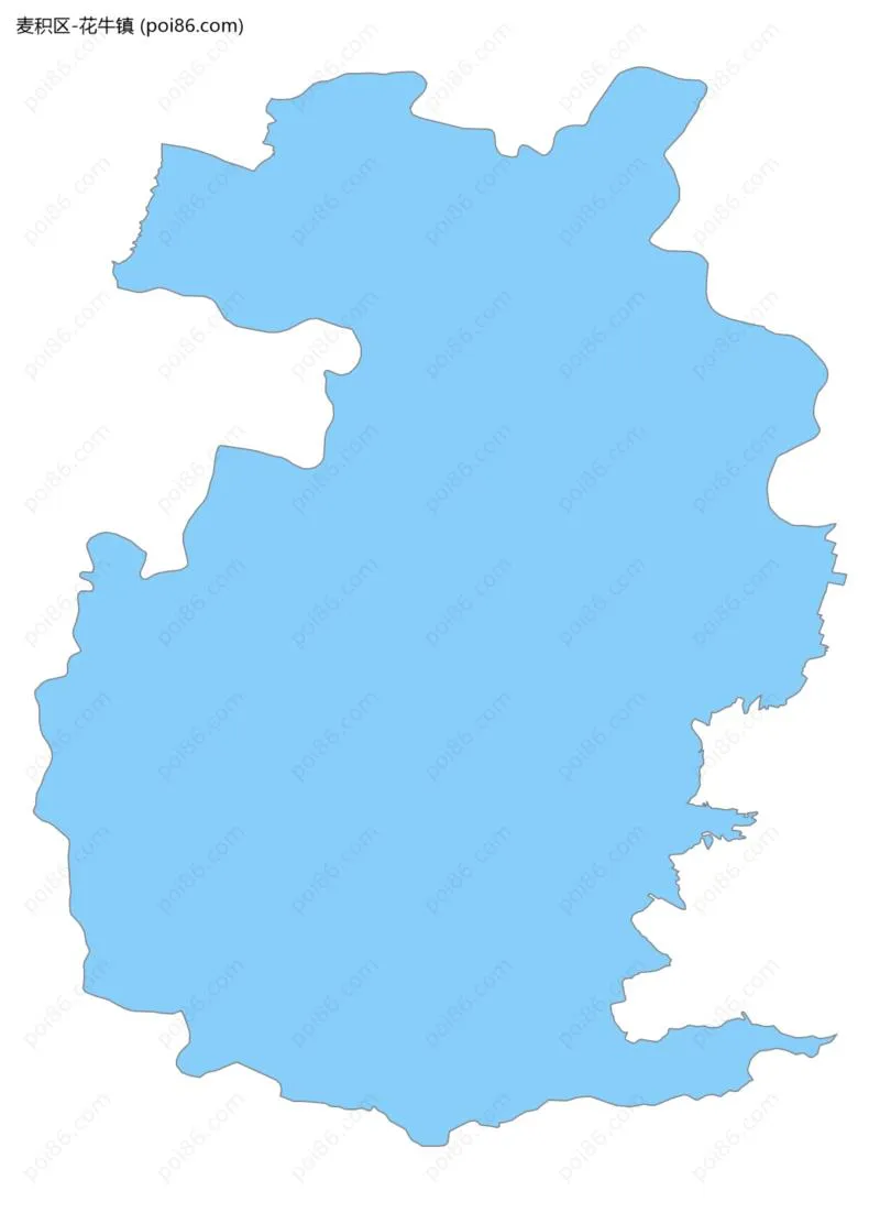 花牛镇边界地图