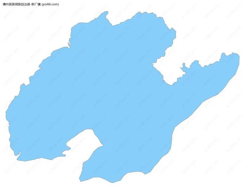 新厂镇边界地图