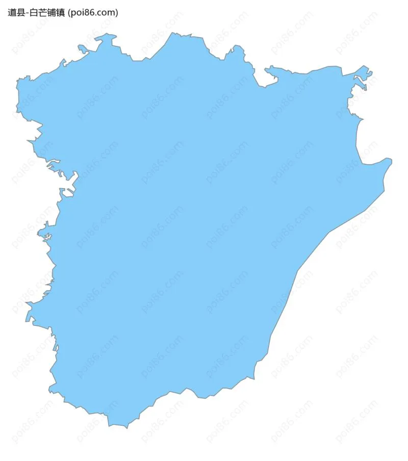 白芒铺镇边界地图