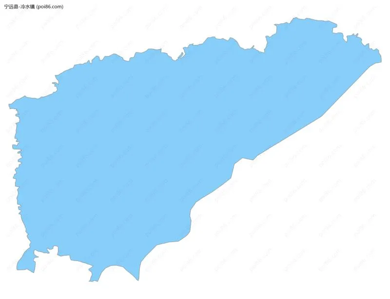 冷水镇边界地图